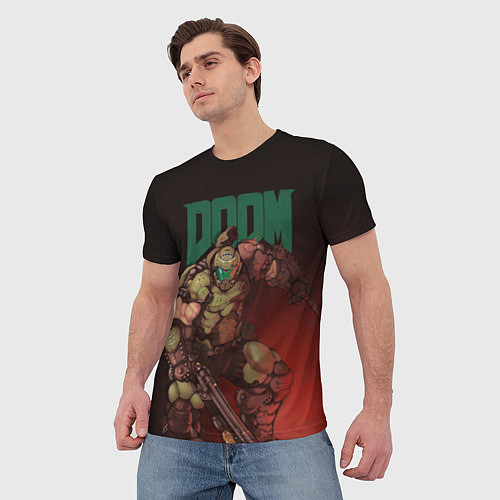 Мужская футболка Doom / 3D-принт – фото 3