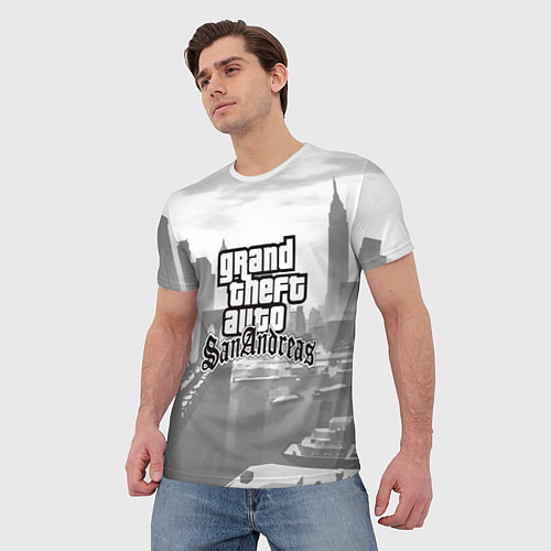 Мужская футболка GTA SanAndreas / 3D-принт – фото 3