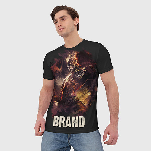 Мужская футболка Brand / 3D-принт – фото 3