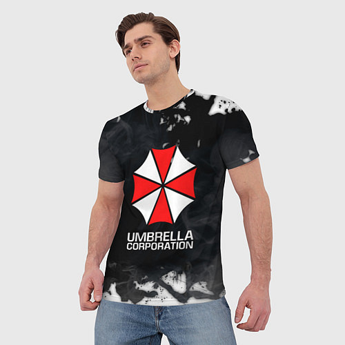 Мужская футболка UMBRELLA CORP / 3D-принт – фото 3