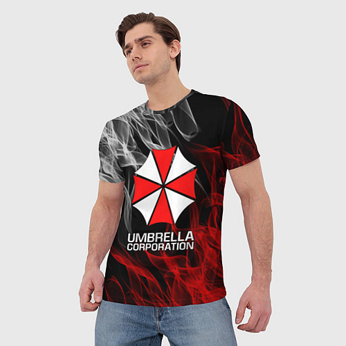 Мужская футболка UMBRELLA CORP / 3D-принт – фото 3