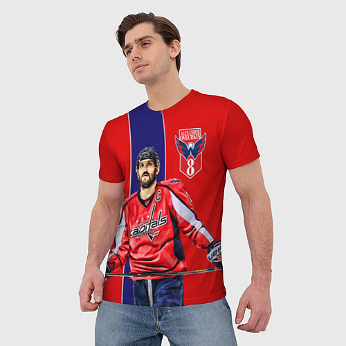 Мужская футболка Ovechkin Capitals / 3D-принт – фото 3
