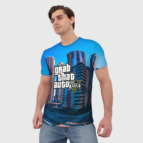 Мужская футболка GTA 5 / 3D-принт – фото 3