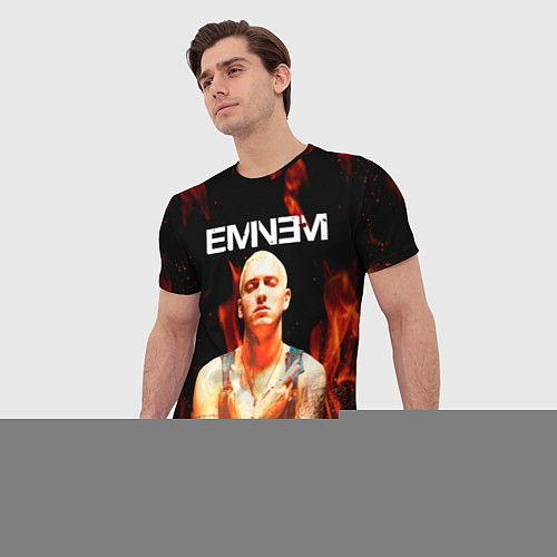 Мужская футболка EMINEM / 3D-принт – фото 3