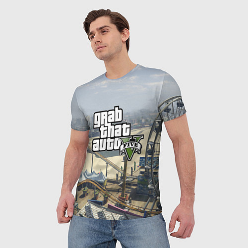 Мужская футболка GTA 5 / 3D-принт – фото 3