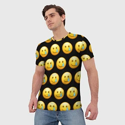 Футболка мужская New Emoji, цвет: 3D-принт — фото 2