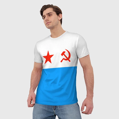 Мужская футболка ВМФ СССР / 3D-принт – фото 3