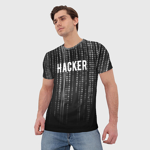 Мужская футболка Hacker / 3D-принт – фото 3