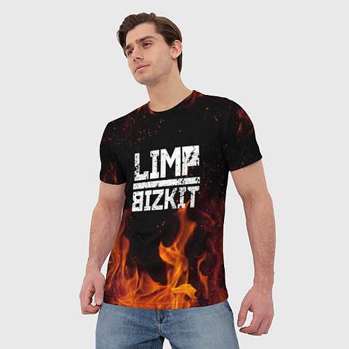 Мужская футболка LIMP BIZKIT / 3D-принт – фото 3