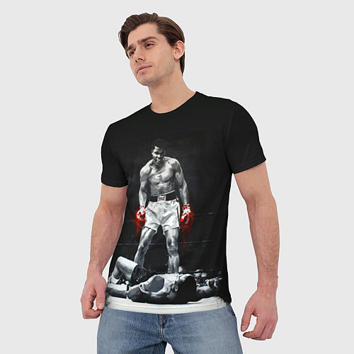 Мужская футболка Muhammad Ali / 3D-принт – фото 3