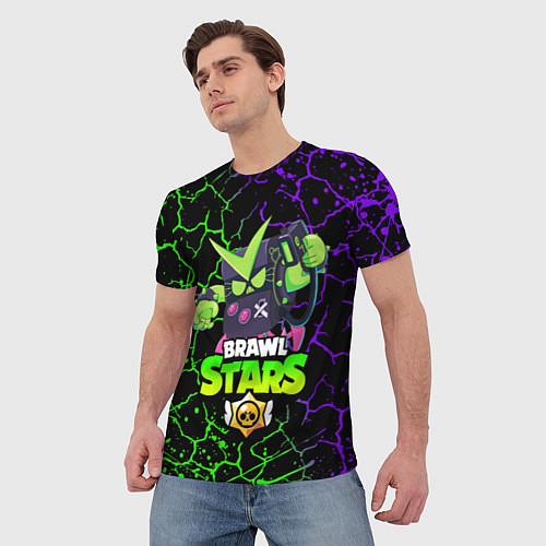 Мужская футболка BRAWL STARS VIRUS 8-BIT / 3D-принт – фото 3