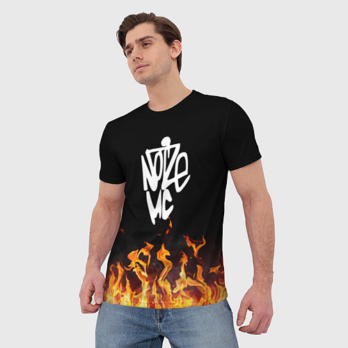 Мужская футболка Noize MC / 3D-принт – фото 3