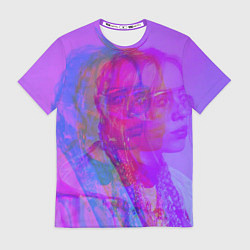 Футболка мужская Billie Glitch Пастель, цвет: 3D-принт