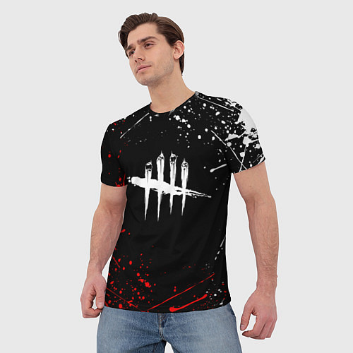 Мужская футболка DEAD BY DAYLIGHT / 3D-принт – фото 3