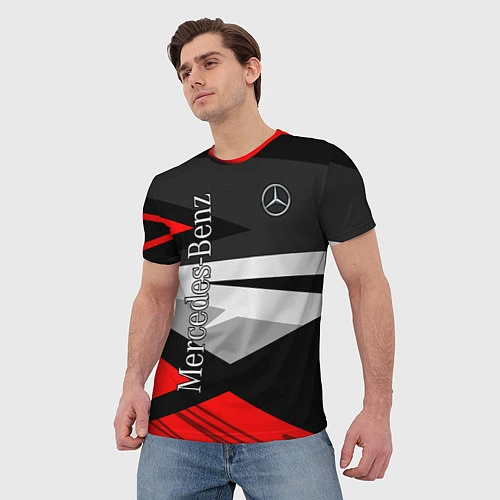 Мужская футболка Mercedes-Benz / 3D-принт – фото 3