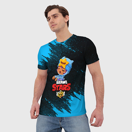 Мужская футболка BRAWL STARS SANDY / 3D-принт – фото 3