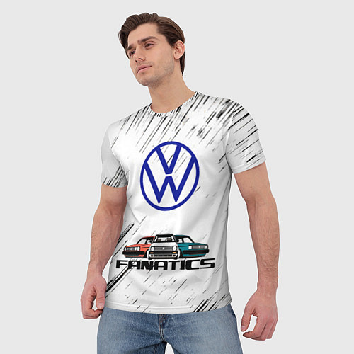 Мужская футболка Volkswagen / 3D-принт – фото 3