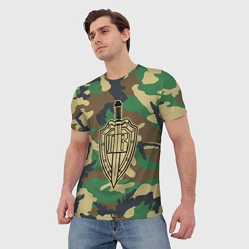 Мужская футболка Пограничные Войска / 3D-принт – фото 3