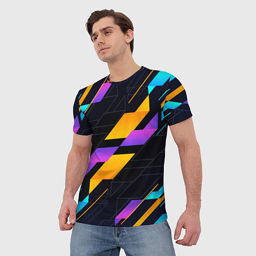 Мужская футболка Modern Geometry / 3D-принт – фото 3