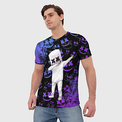 Футболка мужская Marshmello, цвет: 3D-принт — фото 2