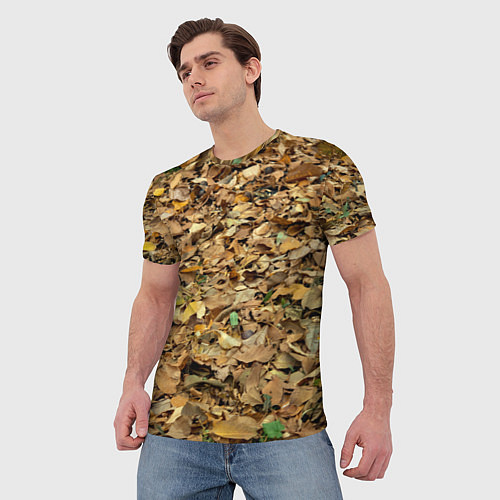 Мужская футболка Листья / 3D-принт – фото 3