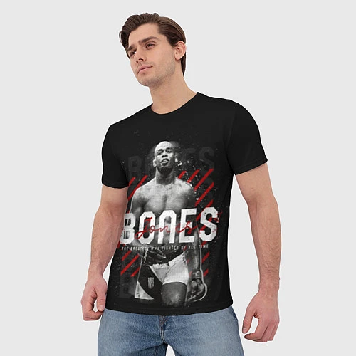 Мужская футболка Bones Jones / 3D-принт – фото 3