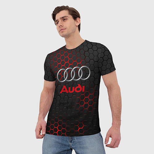 Мужская футболка AUDI / 3D-принт – фото 3