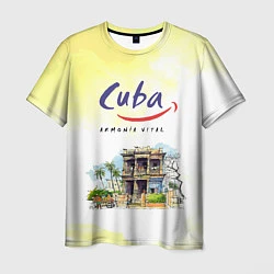 Футболка мужская Куба, цвет: 3D-принт