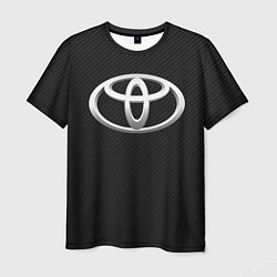 Футболка мужская Toyota carbon, цвет: 3D-принт