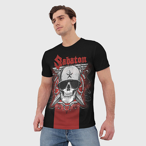 Мужская футболка Sabaton Army Skull / 3D-принт – фото 3