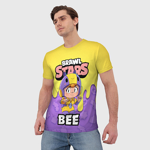 Мужская футболка BRAWL STARS BEA / 3D-принт – фото 3