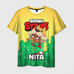 Футболка мужская BRAWL STARS NITA, цвет: 3D-принт