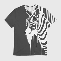 Футболка мужская Зебра, цвет: 3D-принт