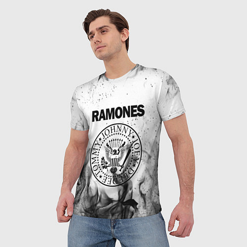 Мужская футболка RAMONES / 3D-принт – фото 3