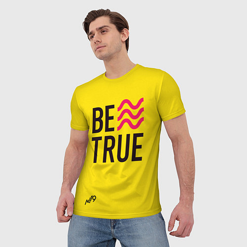 Мужская футболка NL Be True / 3D-принт – фото 3