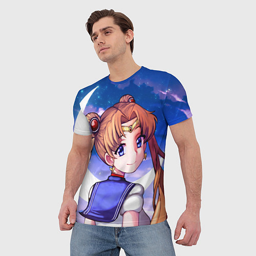 Мужская футболка SAILOR MOON / 3D-принт – фото 3