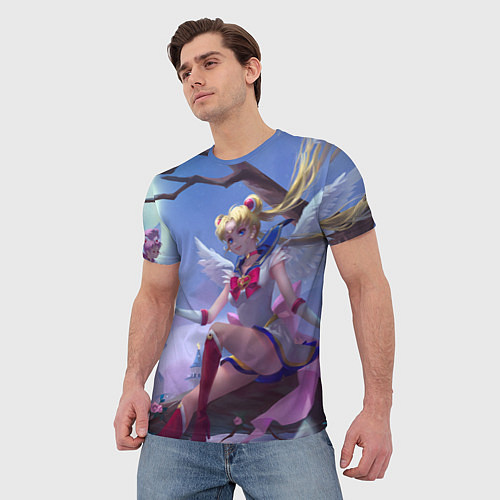 Мужская футболка СЕЙЛОР МУН / 3D-принт – фото 3