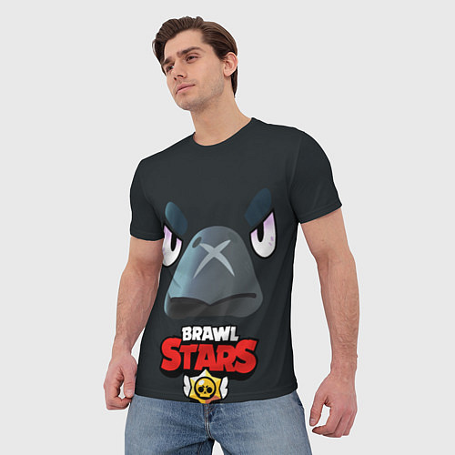 Мужская футболка Brawl Stars Voron / 3D-принт – фото 3