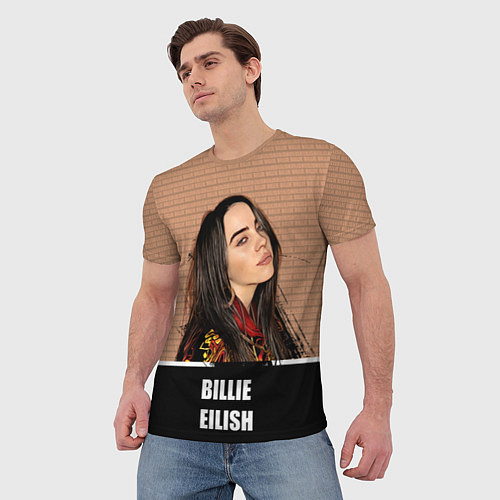 Мужская футболка Billie Eilish / 3D-принт – фото 3