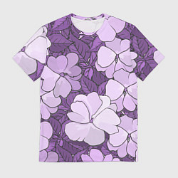 Футболка мужская Цветы, цвет: 3D-принт