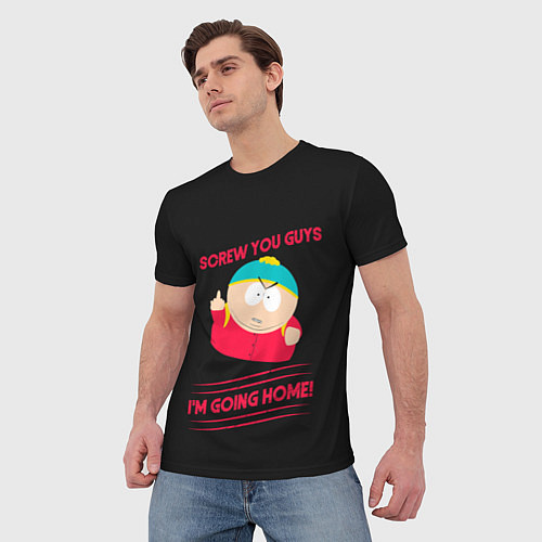 Мужская футболка Cartman / 3D-принт – фото 3