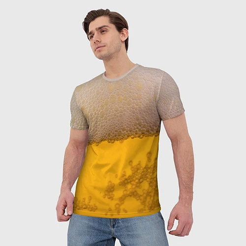Мужская футболка Пиво / 3D-принт – фото 3