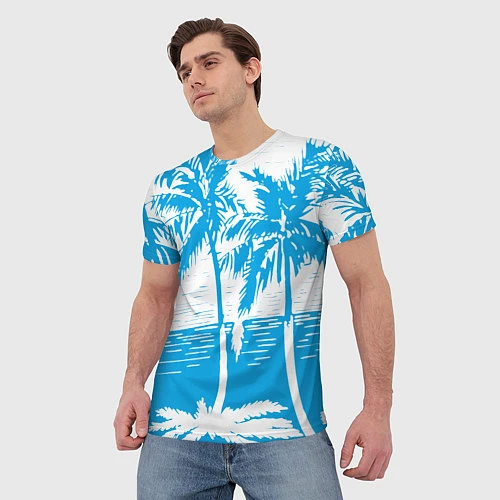 Мужская футболка Отдых в летом / 3D-принт – фото 3