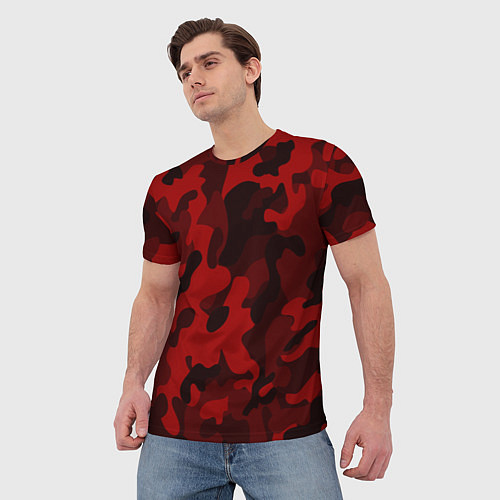 Мужская футболка RED MILITARY / 3D-принт – фото 3