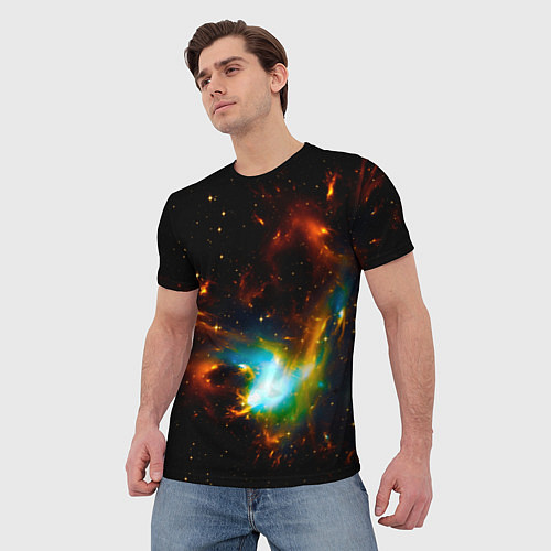 Мужская футболка Галактика / 3D-принт – фото 3