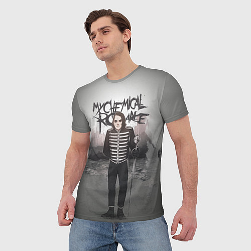 Мужская футболка Gerard Way / 3D-принт – фото 3