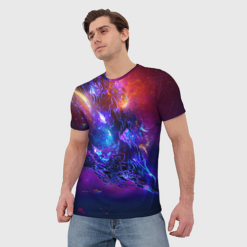Мужская футболка SPACE ABSTRACT / 3D-принт – фото 3