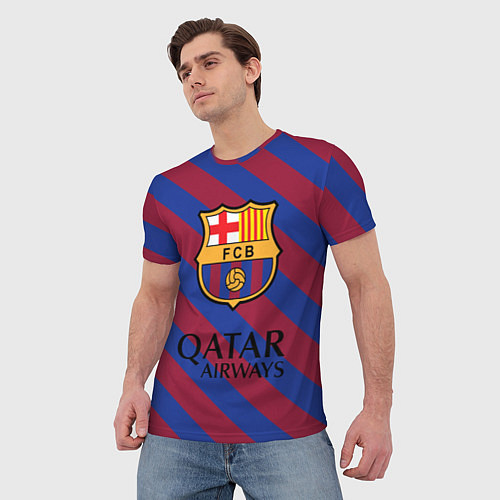 Мужская футболка Barcelona / 3D-принт – фото 3