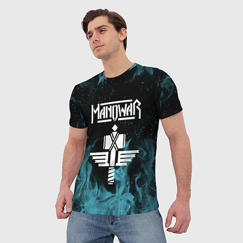 Мужская футболка Manowar / 3D-принт – фото 3