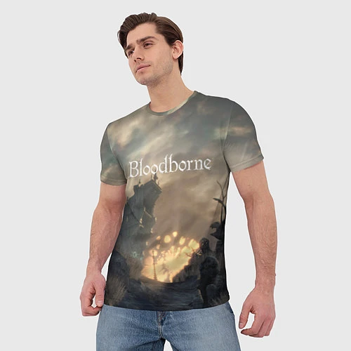 Мужская футболка Bloodborne / 3D-принт – фото 3
